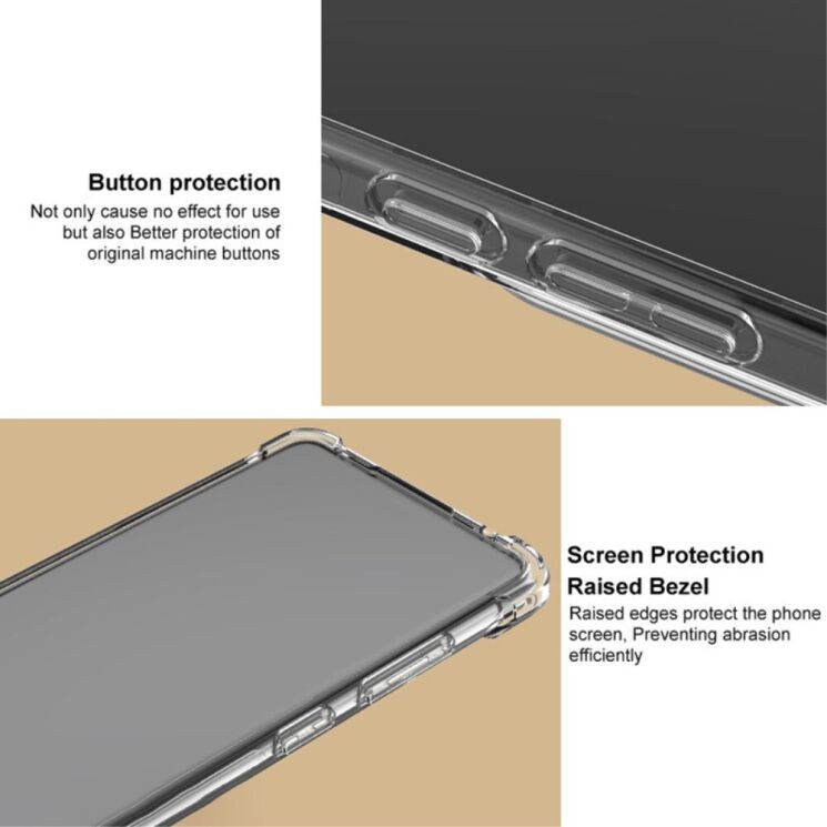 Защитный чехол IMAK Airbag MAX Case для Samsung Galaxy S24 FE (S721) - Transparent: фото 6 из 7