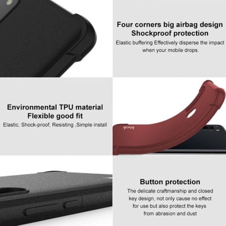 Защитный чехол IMAK Airbag Sand Case для Motorola Edge 50 Pro - Green: фото 10 из 12