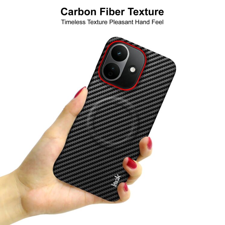 Захисний чохол IMAK Carbon Guard with MagSafe для Xiaomi Redmi Note 17 Pro - Carbon Fiber: фото 7 з 9