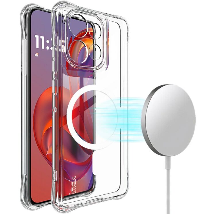 Захисний чохол IMAK Space Shield MagSafe для Motorola Edge 60 Neo / Edge 50 Neo - Transparent: фото 1 з 10