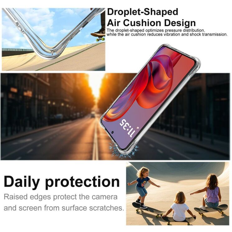 Захисний чохол IMAK Space Shield MagSafe для Motorola Edge 60 Neo / Edge 50 Neo - Transparent: фото 7 з 10