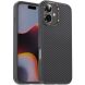 Захисний чохол IPAKY Carbon Fiber для Apple iPhone 16 - Grey (360738H). Фото 1 з 10