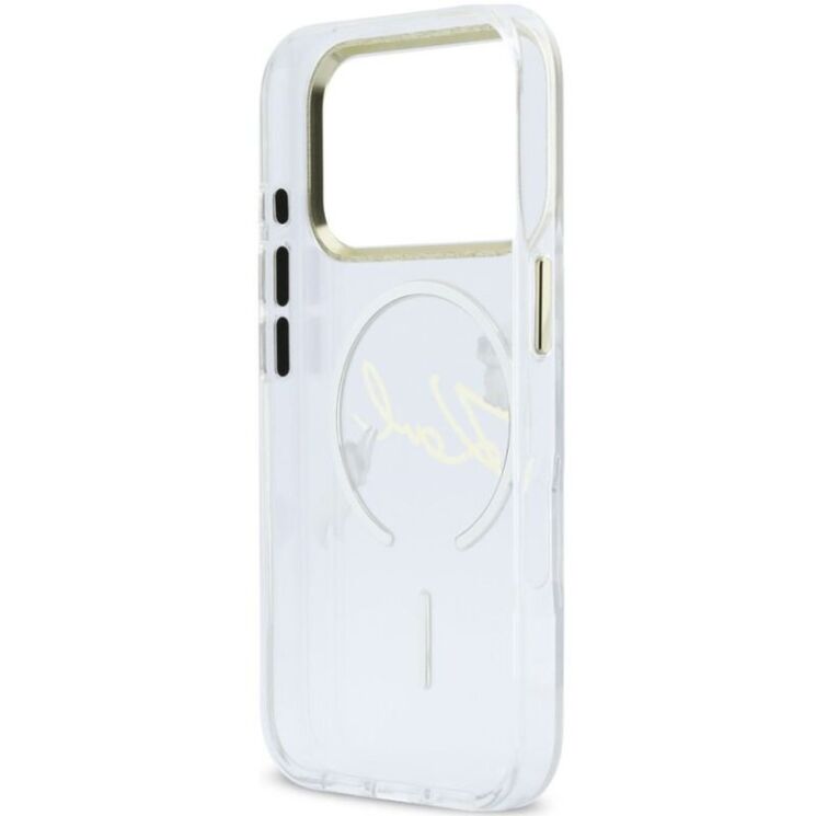 Защитный чехол Karl Lagerfeld IML Choupettes Karl Script Logo MagSafe для iPhone 17 Pro Max (KLHMP17X5HKSCAH) - Clear: фото 7 из 8