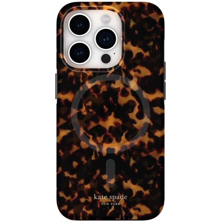 Захисний чохол Kate Spade NY Protective Hardshell Magsafe для Apple iPhone 15 Pro Max - Tortoise: фото 2 з 6