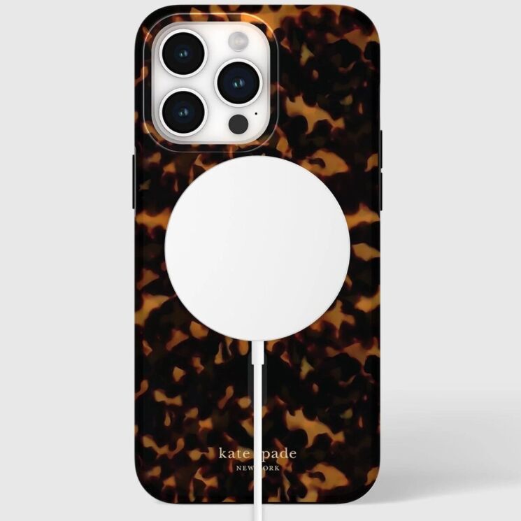 Захисний чохол Kate Spade NY Protective Hardshell Magsafe для Apple iPhone 15 Pro Max - Tortoise: фото 6 з 6