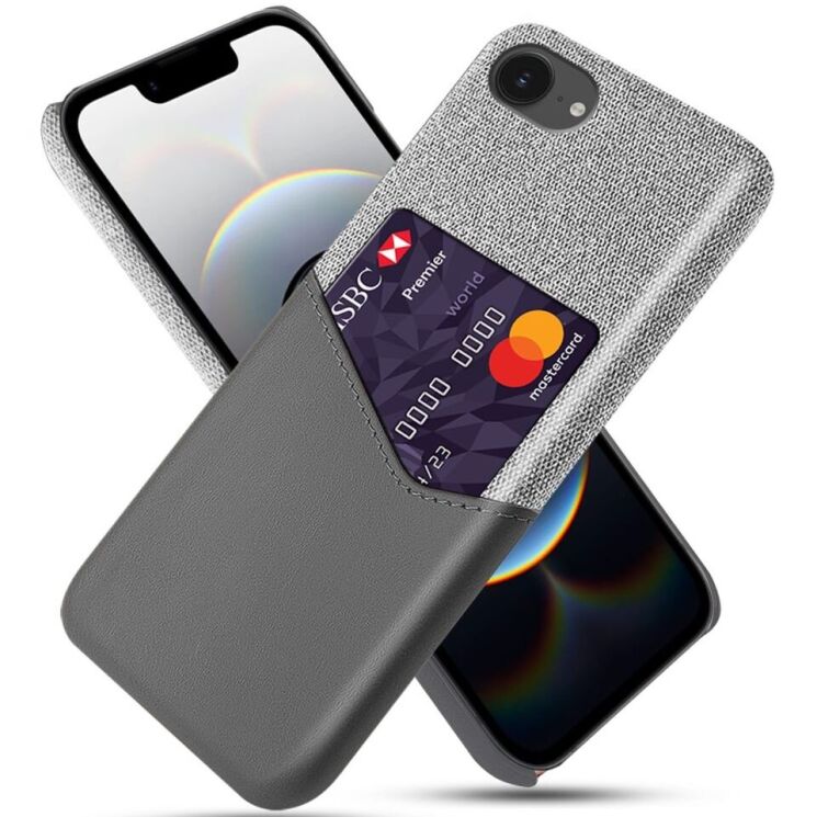 Защитный чехол KSQ Business Pocket для Apple iPhone 16e - Grey: фото 1 из 4