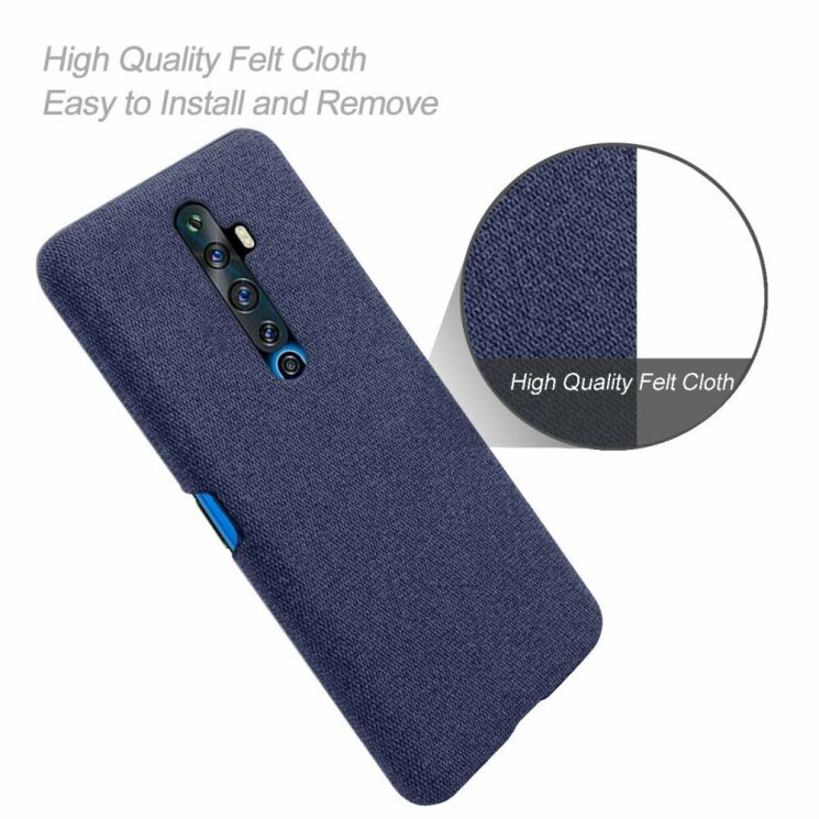 Защитный чехол KSQ Cloth Style для OPPO Reno 2Z - Blue: фото 4 из 5