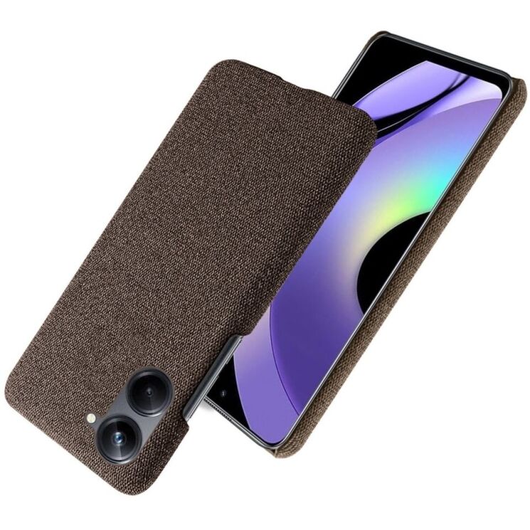 Защитный чехол KSQ Cloth Style для Realme 10 - Brown: фото 2 из 6
