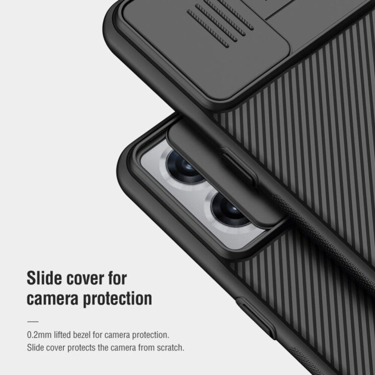 Защитный чехол NILLKIN CamShield Case для OnePlus Nord CE 2 - Black: фото 4 из 11