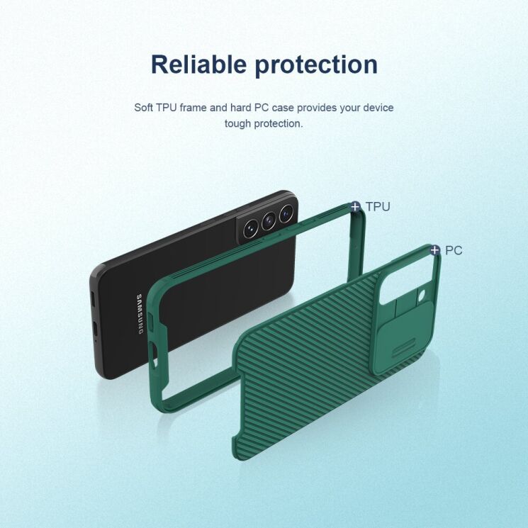 Защитный чехол NILLKIN CamShield Pro для Samsung Galaxy S22 Plus - Black: фото 9 из 20