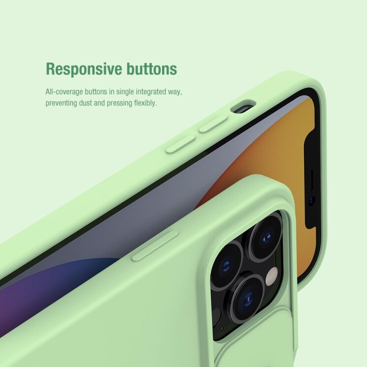 Захисний чохол NILLKIN CamShield Silky Magnetic Silicone Case для Apple iPhone 13 Pro - Blue: фото 15 з 18