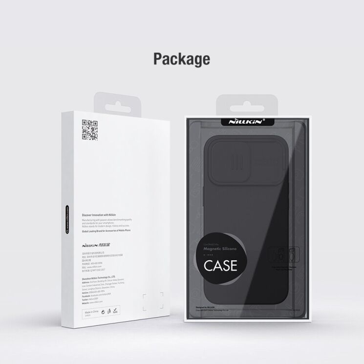 Захисний чохол NILLKIN CamShield Silky Magnetic Silicone Case для Apple iPhone 13 Pro - Blue: фото 17 з 18