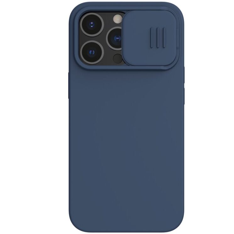 Захисний чохол NILLKIN CamShield Silky Magnetic Silicone Case для Apple iPhone 13 Pro - Blue: фото 1 з 18