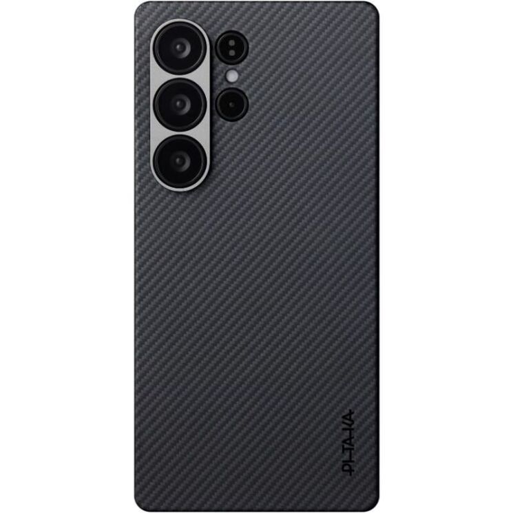 Защитный чехол Pitaka Ultra-Slim Case для Samsung Galaxy S25 Ultra (S938) KS2501U - 600D Black / Grey (Twill): фото 2 из 11