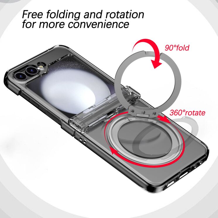 Захисний чохол Reframe Magnetic Case для Samsung Galaxy Flip 6 / Flip 7 FE - Transparent: фото 2 з 7