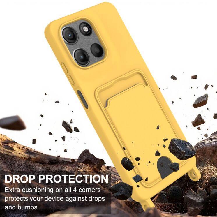 Защитный чехол Reframe Silicone Holder для Motorola Moto G15 / G15 Power / G17 Power - Black: фото 5 из 7