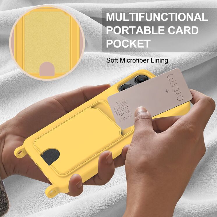 Защитный чехол Reframe Silicone Holder для Motorola Moto G15 / G15 Power / G17 Power - Black: фото 6 из 7