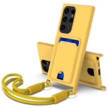 Защитный чехол Reframe Silicone Holder для Samsung Galaxy S23 Ultra (S918) - Yellow: фото 1 из 7