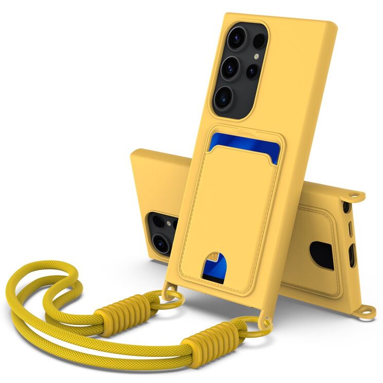 Защитный чехол Reframe Silicone Holder для Samsung Galaxy S23 Ultra (S918) - Yellow: фото 1 из 7