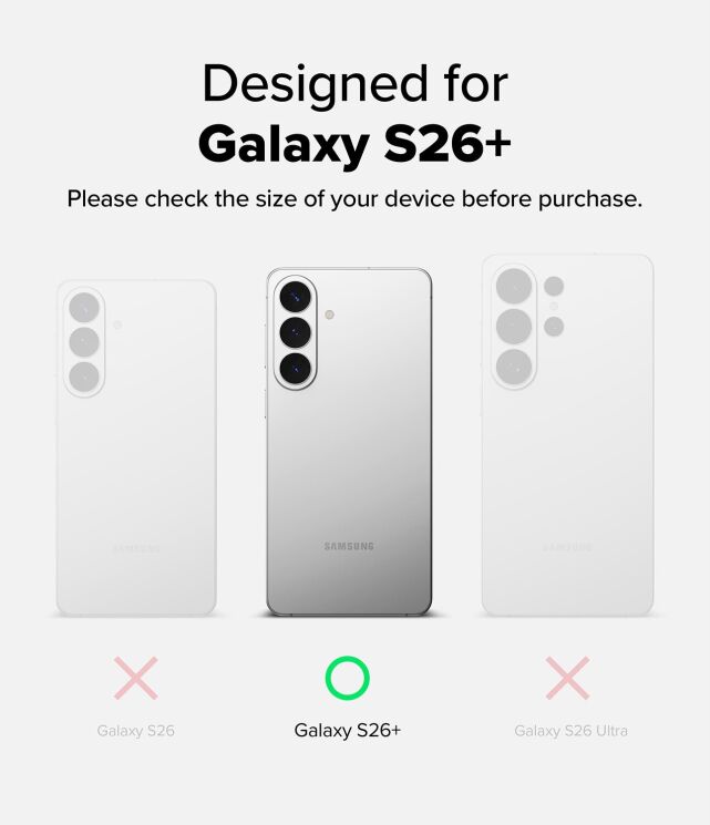 Защитный чехол Ringke Fusion для Samsung Galaxy S26 Plus (S947) 8800328814974 - Clear: фото 5 из 16