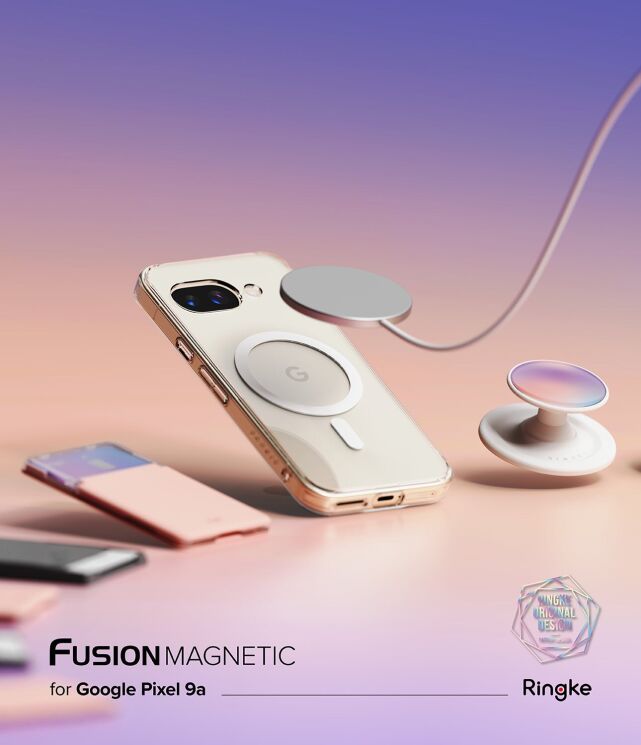 Защитный чехол Ringke Fusion Magnetic для Google Pixel 9a (8800293853237) - Clear: фото 4 из 13