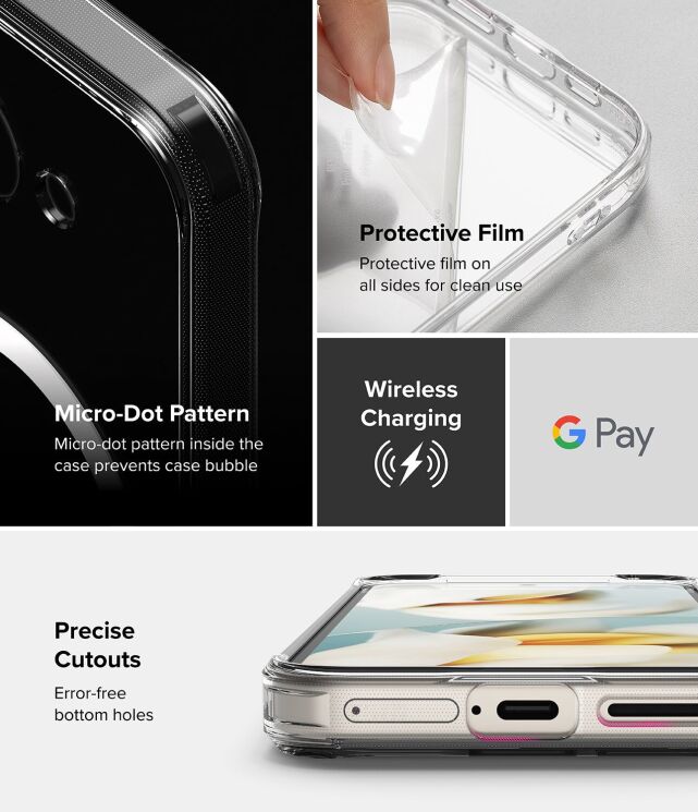 Защитный чехол Ringke Fusion Magnetic для Google Pixel 9a (8800293853237) - Clear: фото 13 из 13