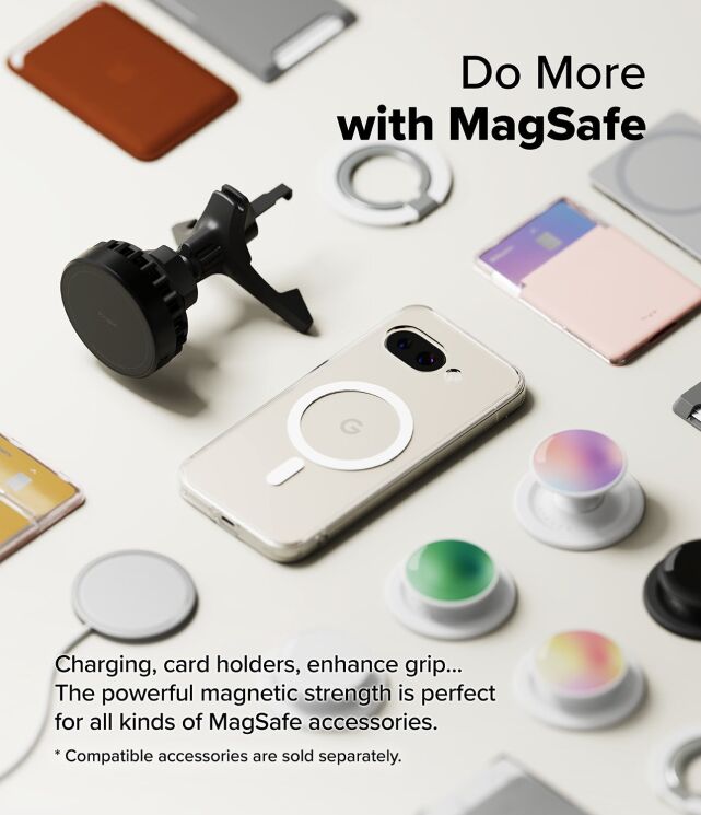 Защитный чехол Ringke Fusion Magnetic для Google Pixel 9a (8800293853237) - Clear: фото 8 из 13
