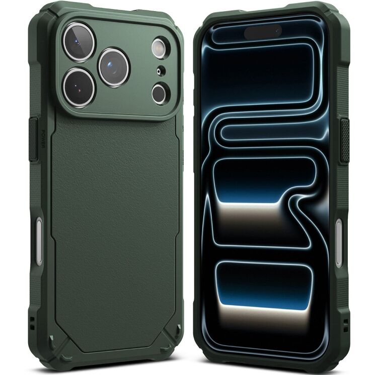 Защитный чехол Ringke Rugged Gear для iPhone 17 Pro Max (8800328810556) - Dark Green (411125DG) Защитный чехол Ringke Rugged Gear для iPhone 17 Pro Max (8800328810556) - Dark Green: фото 1 из 12