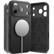 Защитный чехол Ringke Silicone Magnetic для iPhone 18 Pro (8800380463059) - Black: фото 1 из 20