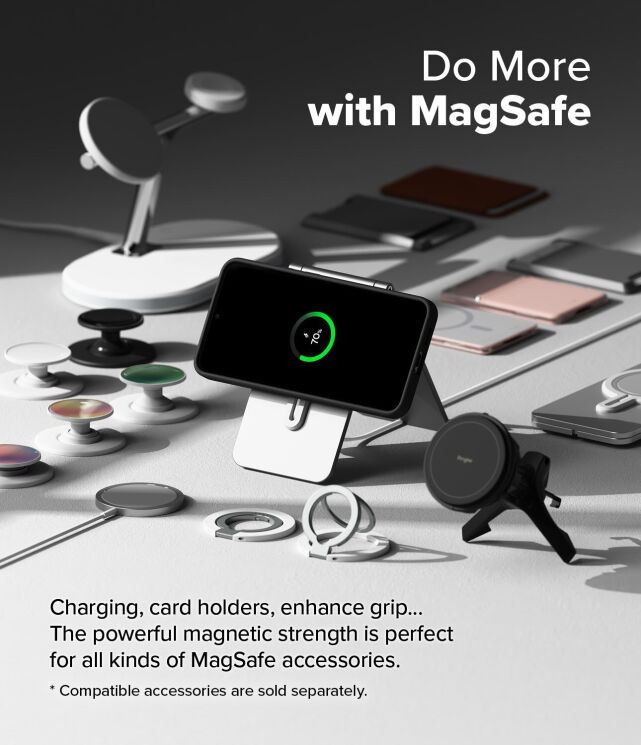 Захисний чохол Ringke Silicone Magnetic для Samsung Galaxy S25 Plus (S936) 8800274968783 - Black: фото 4 з 14
