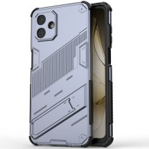 Захисний чохол з підставкою Deexe Bibercas для Samsung Galaxy A07 (A075) - Grey: фото 1 з 7