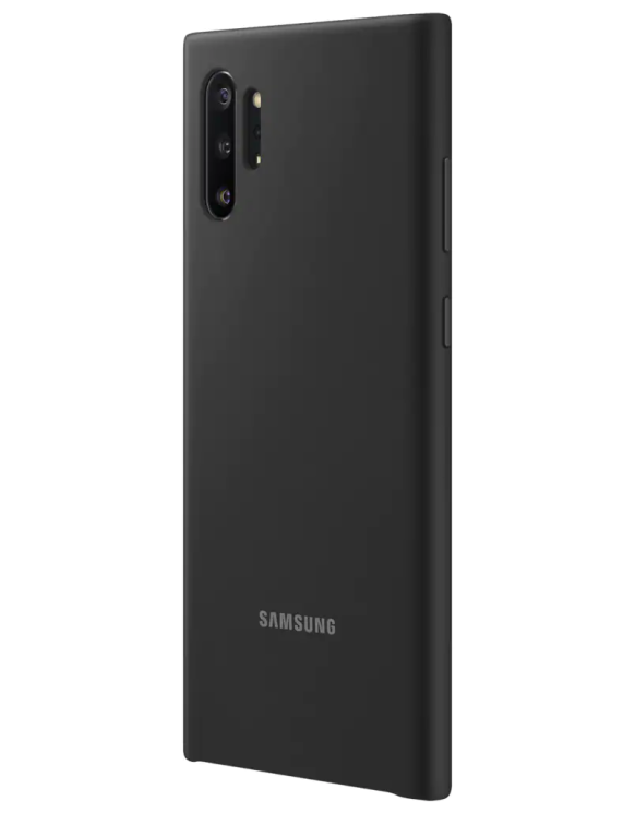 Защитный чехол Silicone Cover для Samsung Galaxy Note 10+ (N975) EF-PN975TBEGRU - Black: фото 3 из 5