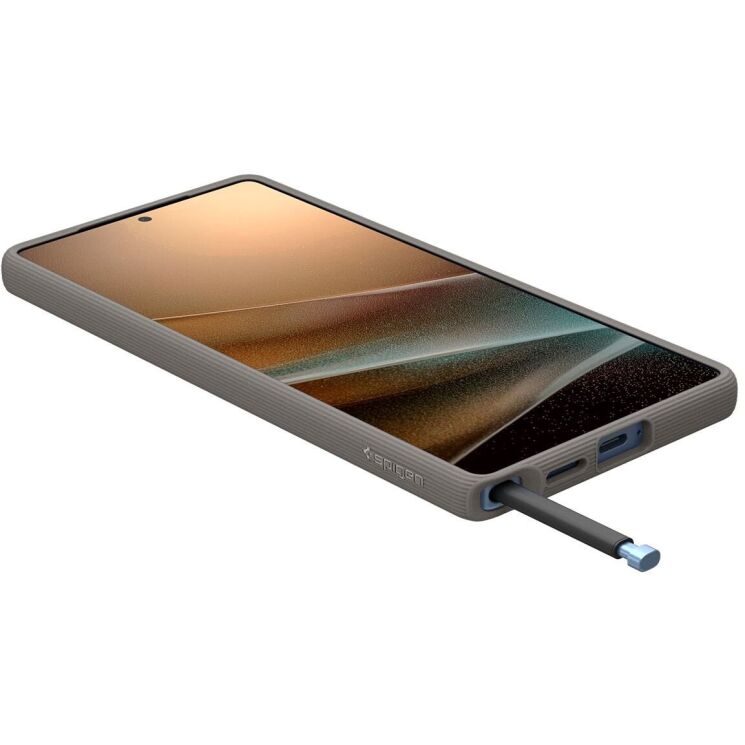 Защитный чехол Spigen (SGP) Caseology Parallax (MagFit) by Spigen для Samsung Galaxy S25 Ultra (S938) ACS09055 - Ash Grey: фото 10 из 16