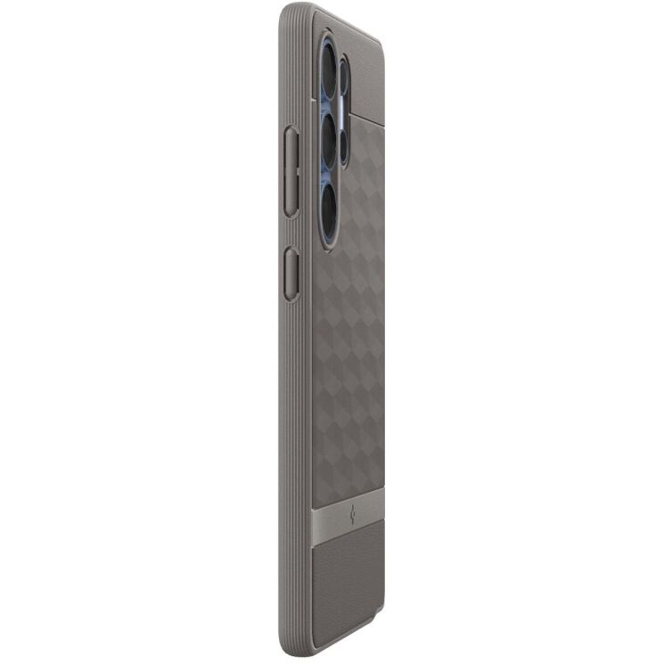 Защитный чехол Spigen (SGP) Caseology Parallax (MagFit) by Spigen для Samsung Galaxy S25 Ultra (S938) ACS09055 - Ash Grey: фото 8 из 16