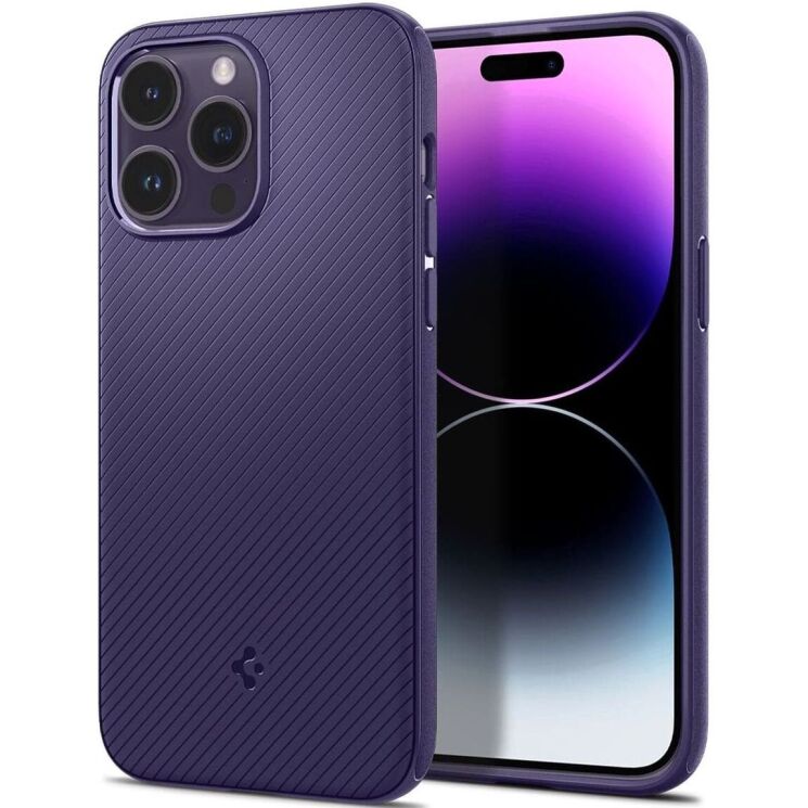 Защитный чехол Spigen (SGP) Core Armor Mag для Apple iPhone 14 Pro - Deep Purple: фото 1 из 17