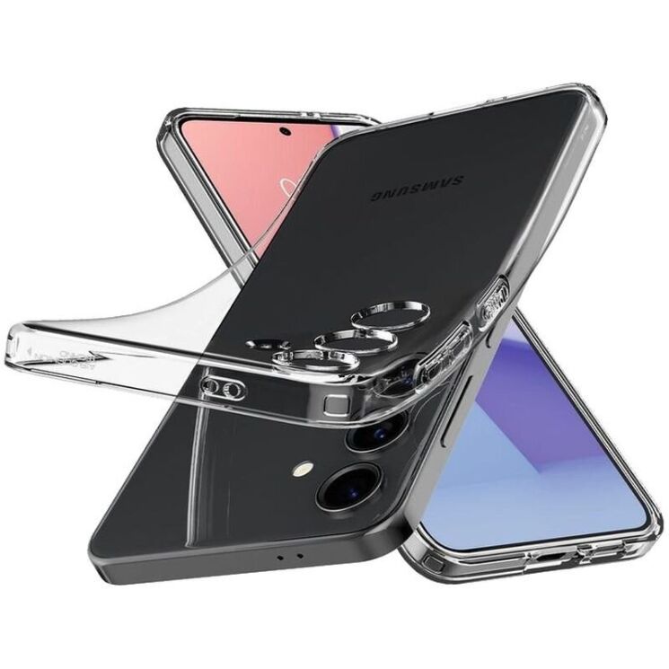 Защитный чехол Spigen (SGP) Crystal Flex для Samsung Galaxy S24 (S921) - Crystal Clear: фото 5 из 8
