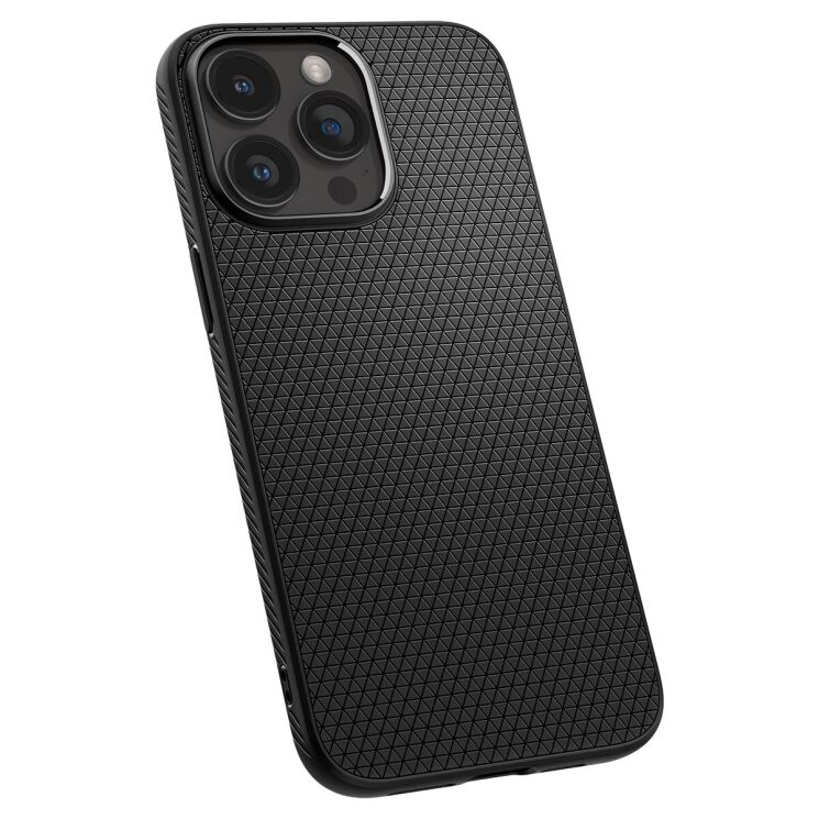 Защитный чехол Spigen (SGP) Liquid Air для Apple iPhone 15 Pro Max - Matte Black: фото 4 из 19