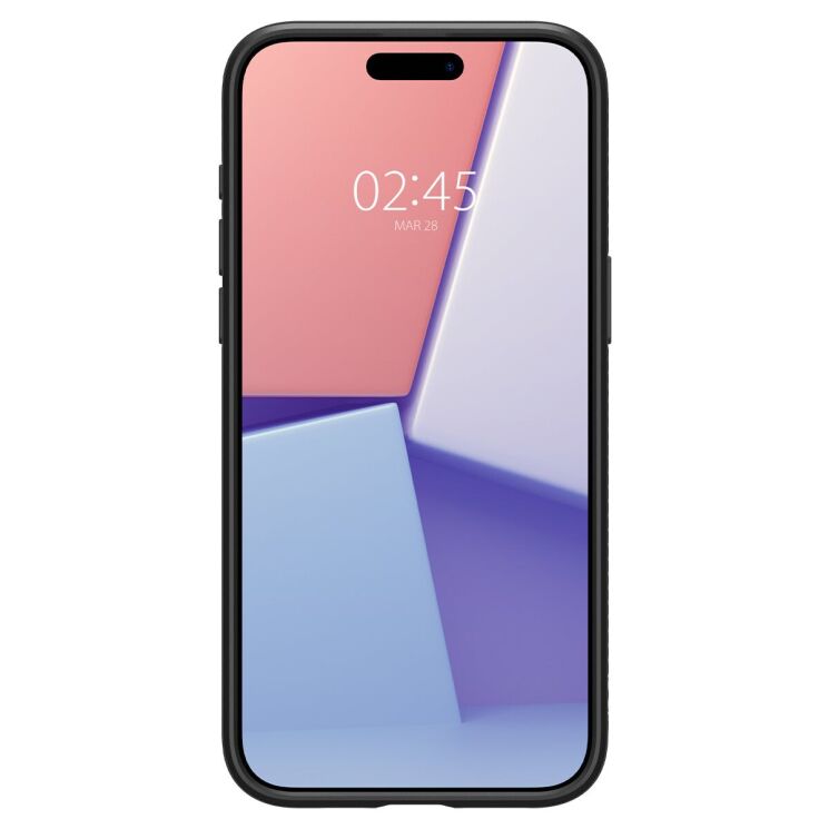Защитный чехол Spigen (SGP) Liquid Air для Apple iPhone 15 Pro Max - Matte Black: фото 9 из 19