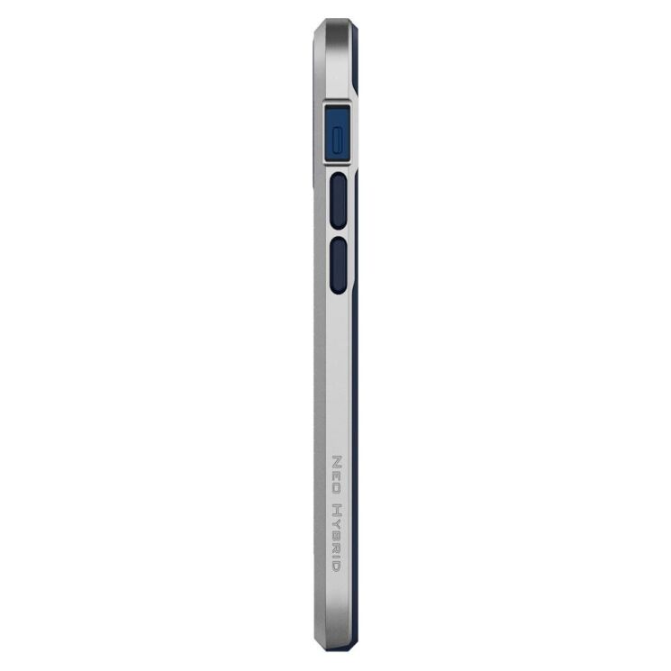 Захисний чохол Spigen (SGP) Neo Hybrid для Apple iPhone 12 mini - Satin Silver: фото 2 з 6