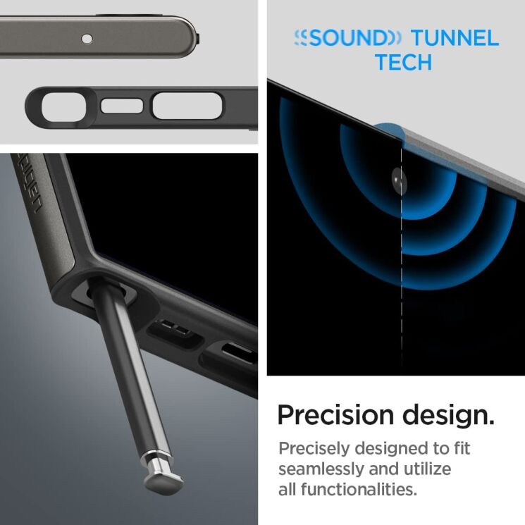 Защитный чехол Spigen (SGP) Neo Hybrid для Samsung Galaxy S23 Ultra (S918) - Gunmetal: фото 17 из 20
