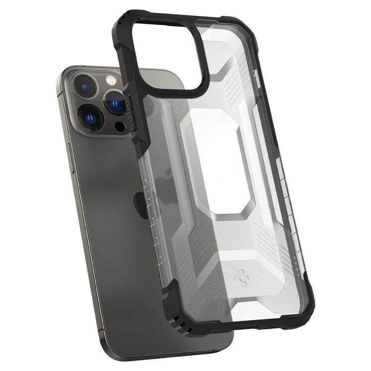 Защитный чехол Spigen (SGP) Nitro Force для Apple iPhone 13 Pro Max - Matte Black: фото 5 из 19