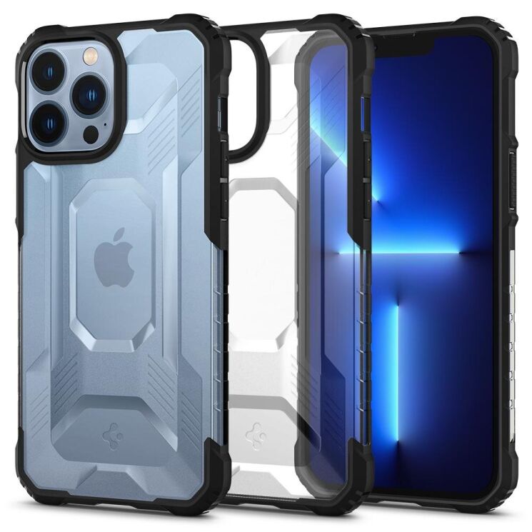Защитный чехол Spigen (SGP) Nitro Force для Apple iPhone 13 Pro Max - Matte Black: фото 1 из 19
