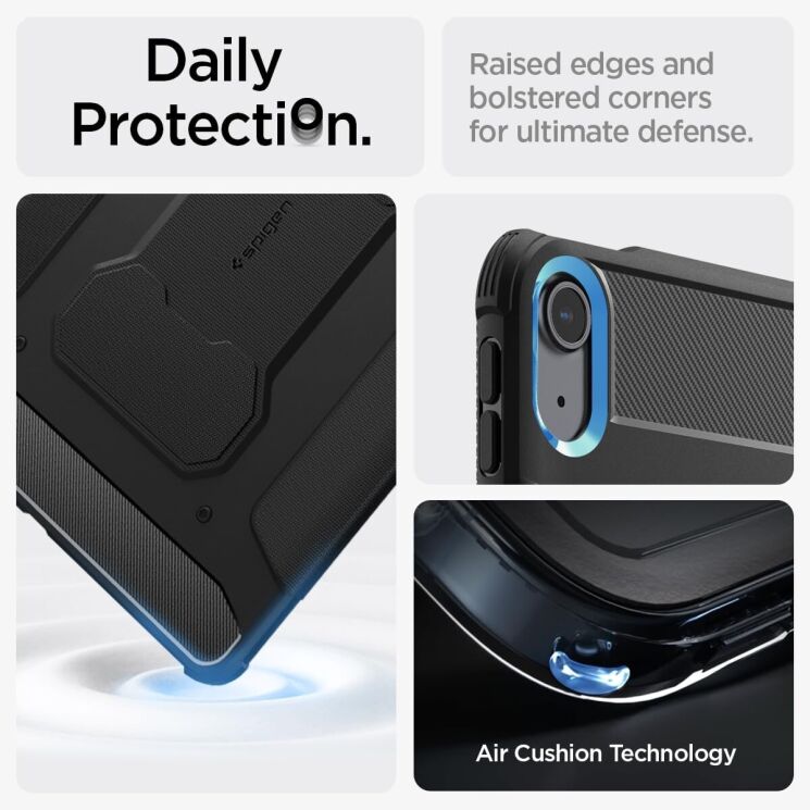 Захисний чохол Spigen (SGP) Rugged Armor Pro для Apple iPad Air 13 M3/M2 (2025/2024) - Black: фото 14 з 17