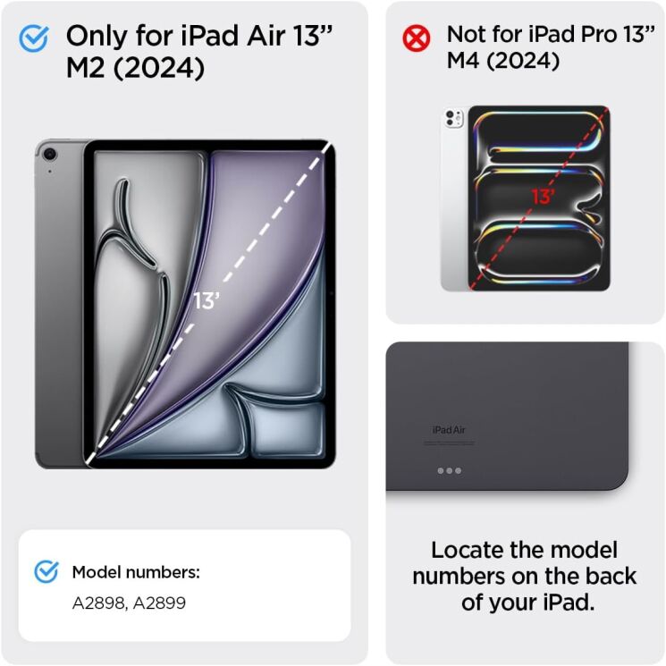 Захисний чохол Spigen (SGP) Rugged Armor Pro для Apple iPad Air 13 M3/M2 (2025/2024) - Black: фото 12 з 17