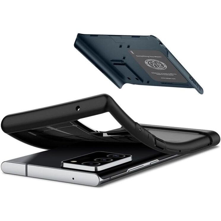 Защитный чехол Spigen (SGP) Slim Armor для Samsung Galaxy Note 20 Ultra (N985) ACS01359 - Metal Slate: фото 5 из 9