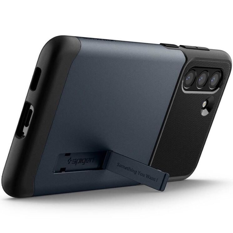 Защитный чехол Spigen (SGP) Slim Armor для Samsung Galaxy S21 FE (G990) ACS03152 - Metal Slate: фото 2 из 8