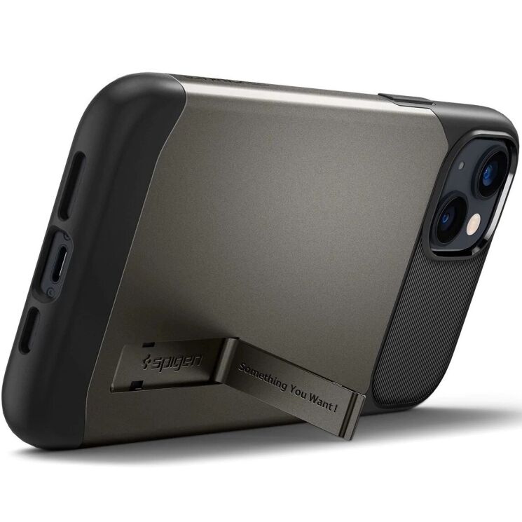 Захисний чохол Spigen (SGP) Slim Armor (MagFit) для Apple iPhone 14 - Gunmetal: фото 4 з 9