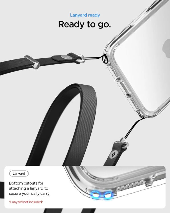 Захисний чохол Spigen (SGP) Ultra Hybrid для iPhone 17 Pro Max (ACS10279) - Matte Black: фото 12 з 12