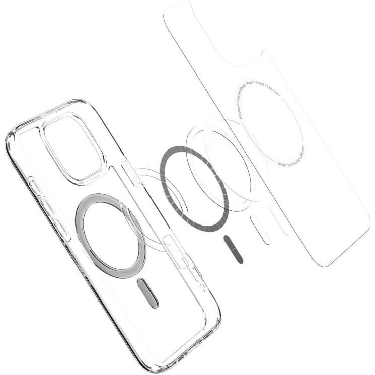 Защитный чехол Spigen (SGP) Ultra Hybrid (MagFit) для Apple iPhone 16 Pro - Graphite: фото 6 из 15