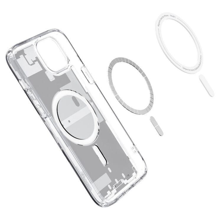 Захисний чохол Spigen (SGP) Ultra Hybrid Zero One (MagFit) для Apple iPhone 15 - One White: фото 4 з 16